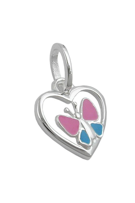 PENDANT HEART BUTTERFLY SILVER 925