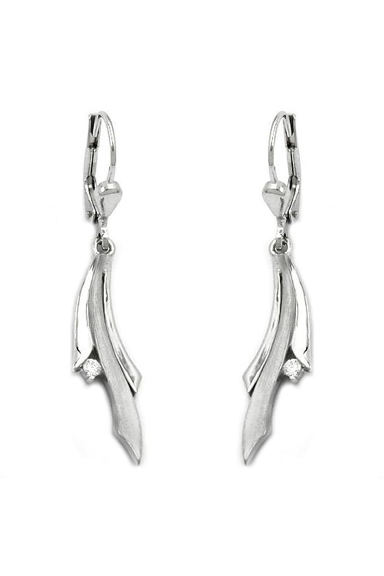 LEVERBACK EARRINGS ZIRCONIA SILVER 925