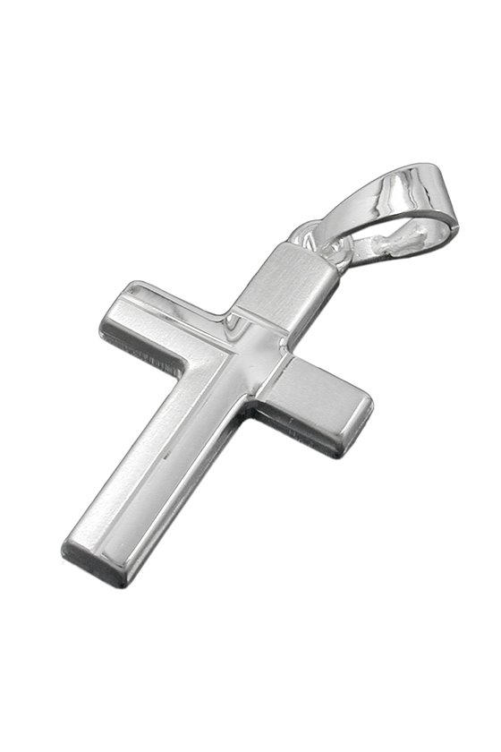 PENDANT CROSS DIAMOND CUT SILVER 925