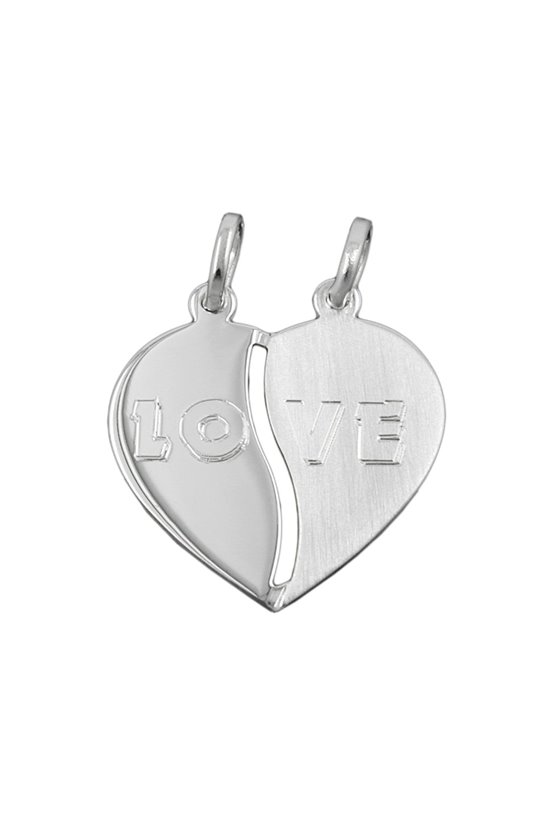 FRIENDSHIP PENDANT 2 HEARTS SILVER 925