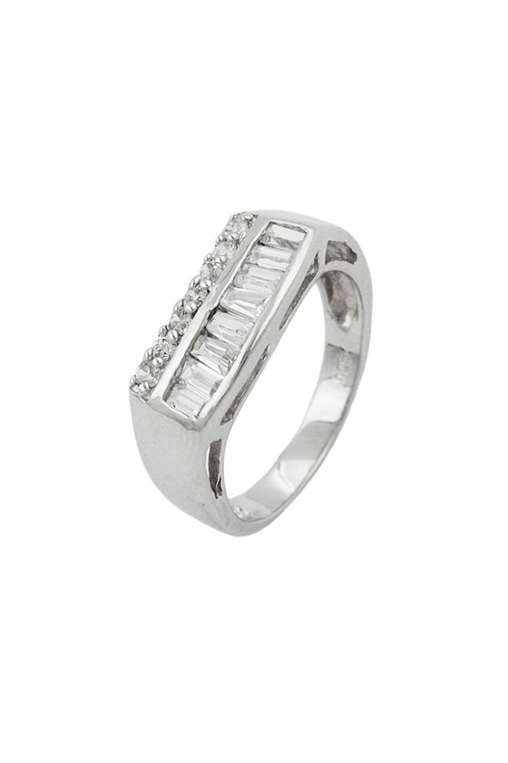 RING ZIRCONIA CRYSTALS SILVER 925