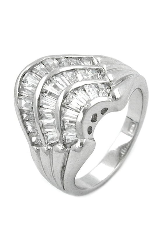 RING WHITE ZIRCONIA SILVER 925