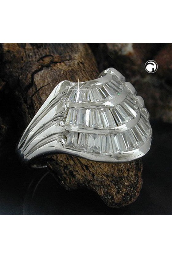 RING WHITE ZIRCONIA SILVER 925