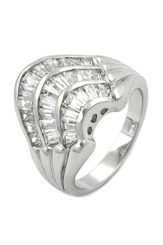 RING WHITE ZIRCONIA SILVER 925