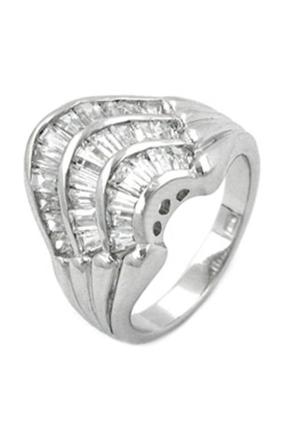 RING WHITE ZIRCONIA SILVER 925