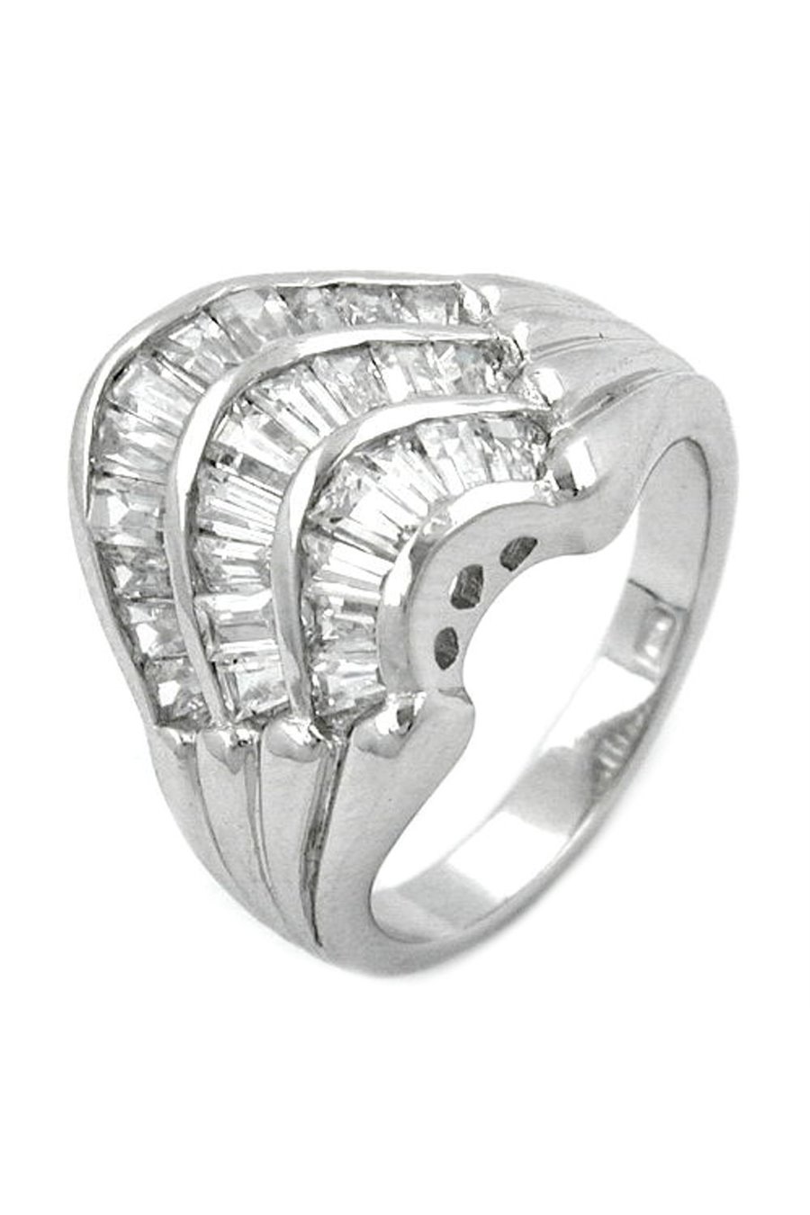RING ZIRCONIA WHITE SILVER 925