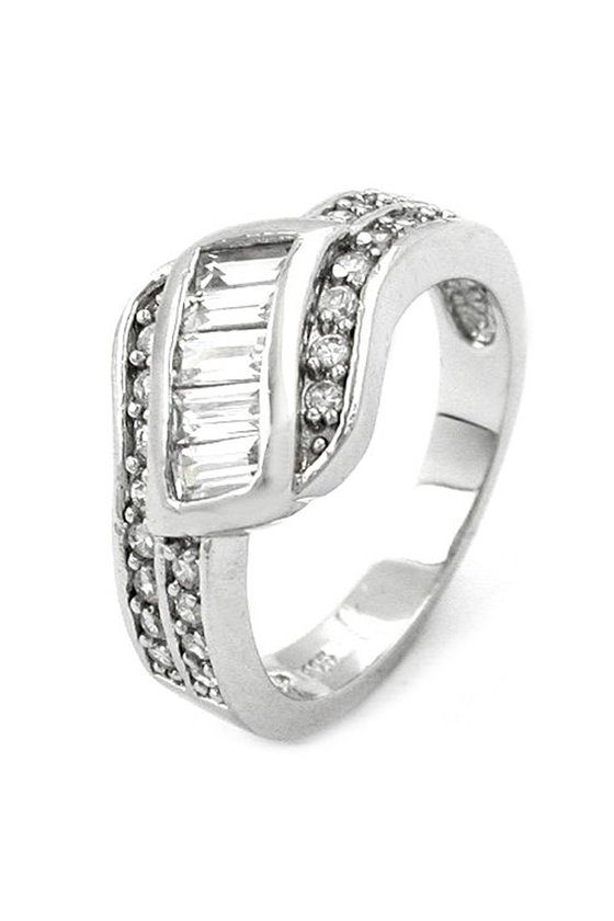 RING WHITE ZIRCONIA SILVER 925