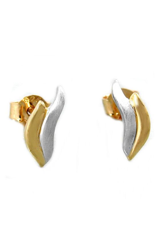 EARRING BICOLOUR GOLD-PLATED SILVER 925
