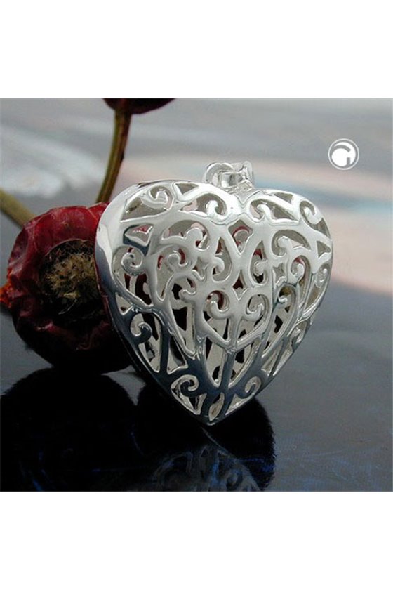 PENDANT FILIGREE HEART SILVER 925