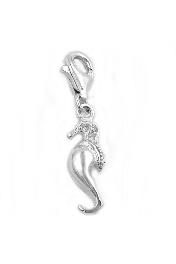 CHARM SEA HORSE SILVER 925