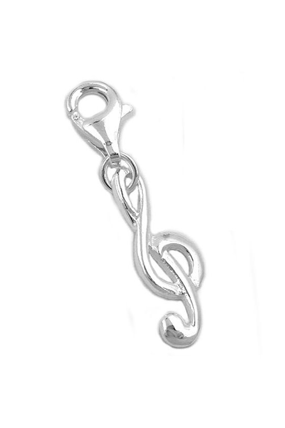 PENDANT CHARM MUSICAL CLEF SILVER 925