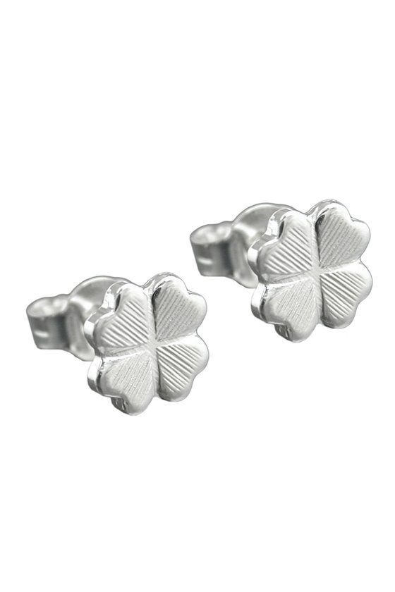 EARRINGS FOUR LEAF CLOVER SILVER 925