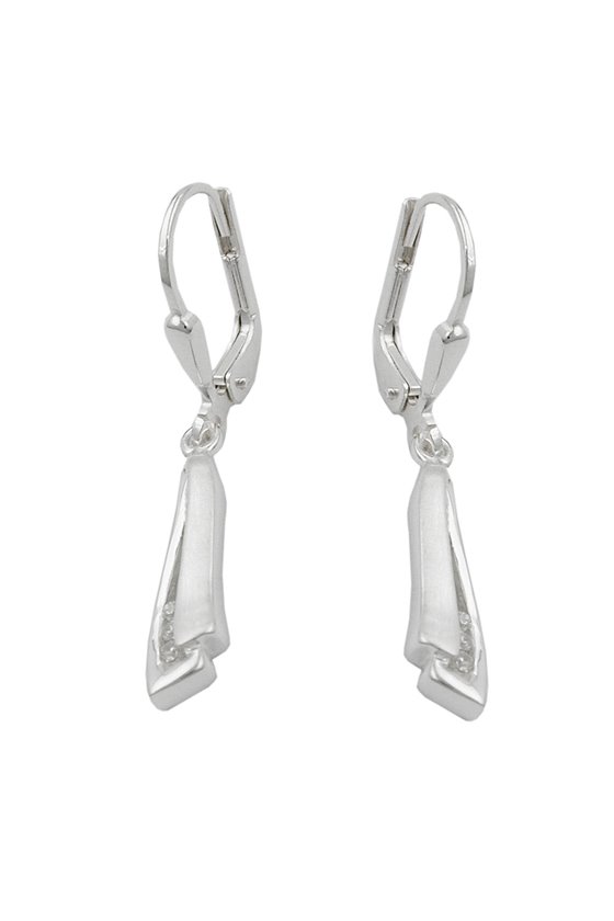 LEVERBACK EARRINGS ZIRCONIA SILVER 925
