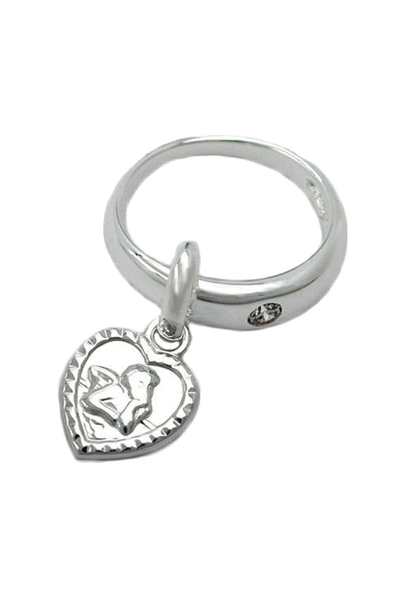 PENDANT BAPTISMAL RING CZ SILVER 925