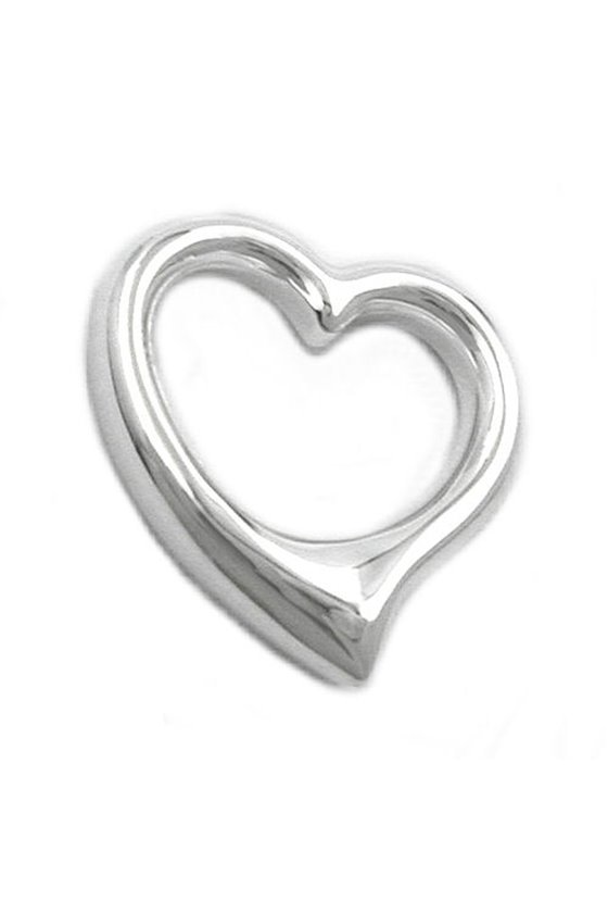 PENDANT 11MM OPEN HEART SILVER 925