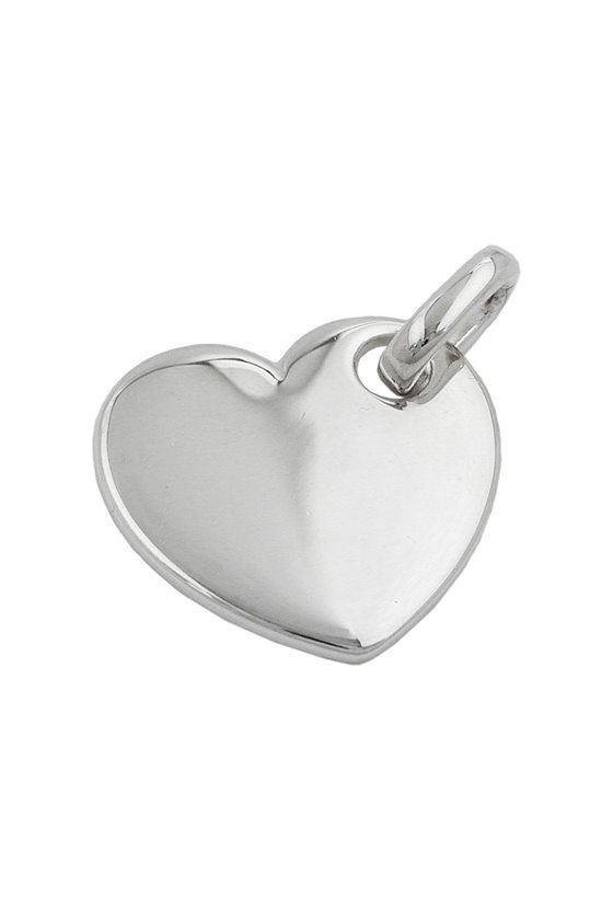 PENDANT HEART POLISHED SILVER 925