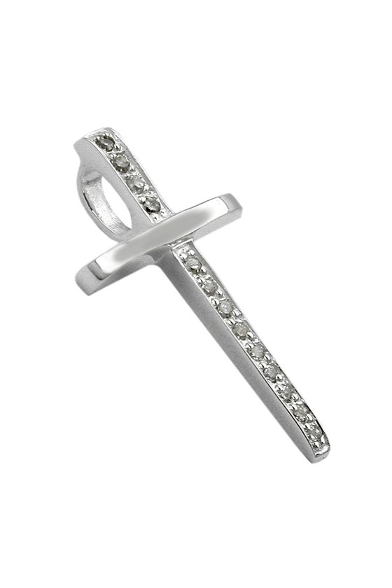 PENDANT CRUZIFIX ZIRCONIA SILVER 925