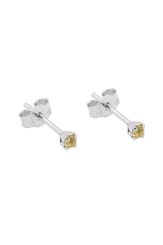 STUD EARRINGS GLASS CRYSTALS LIGHT GREEN SILVER 925