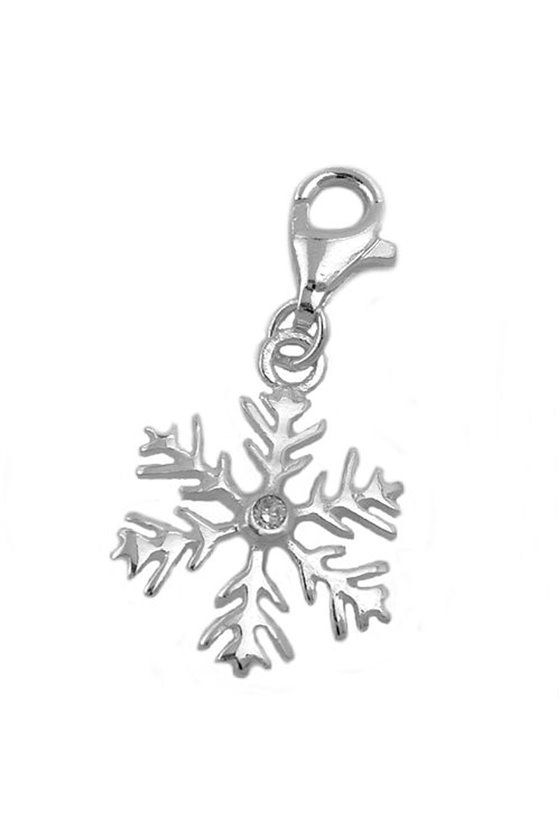 PENDANT SNOWFLAKE ZIRCONIA SILVER 925