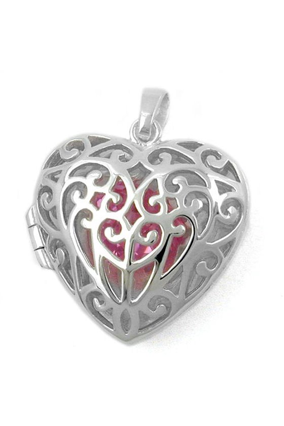 PENDANT MEDALLION HEART SILVER 925