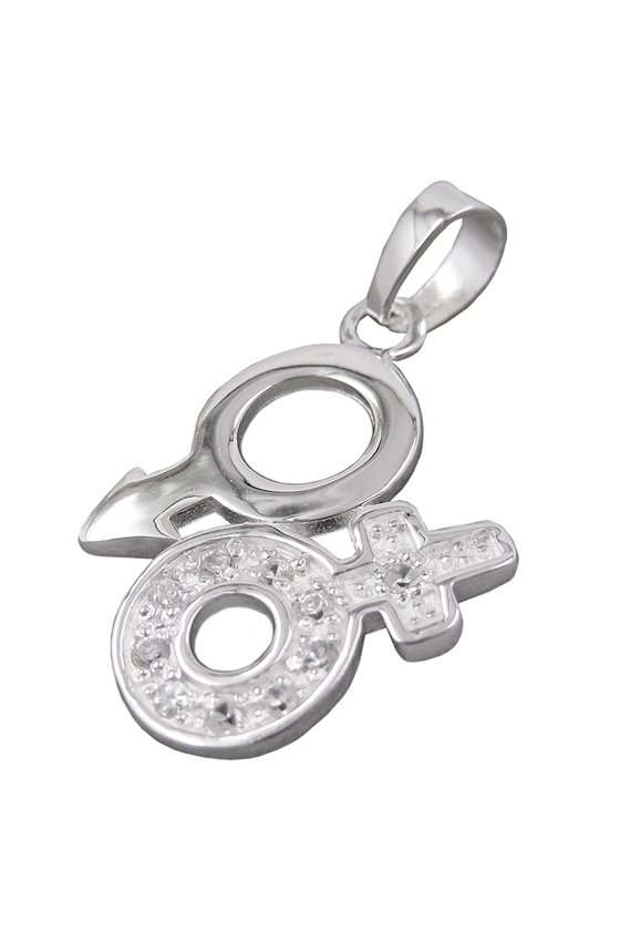 PENDANT VENUS/ MARS SYMBOL SILVER 925