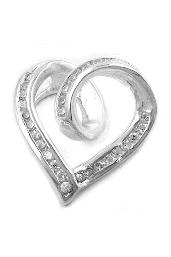 PENDANT HEART ZIRCONIAS SILVER 925