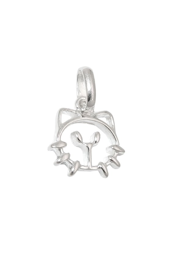 PENDANT HEAD OF A CAT SILVER 925