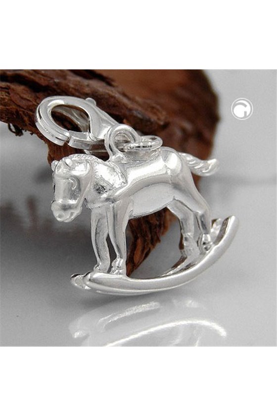 PENDANT CHARM ROCKING HORSE SILVER 925