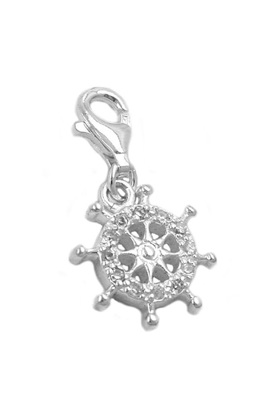 PENDANT/CHARM CAPTAINS WHEEL SILVER 925