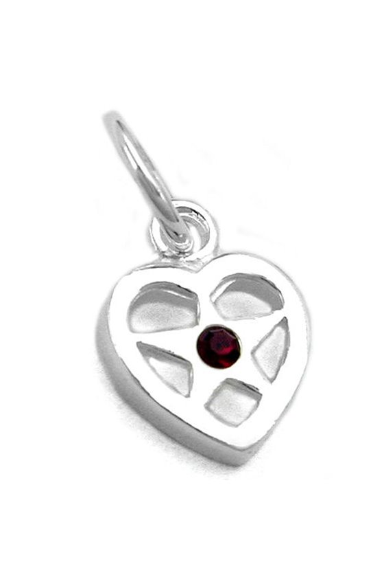 PENDANT HEART WITH STAR SILVER 925