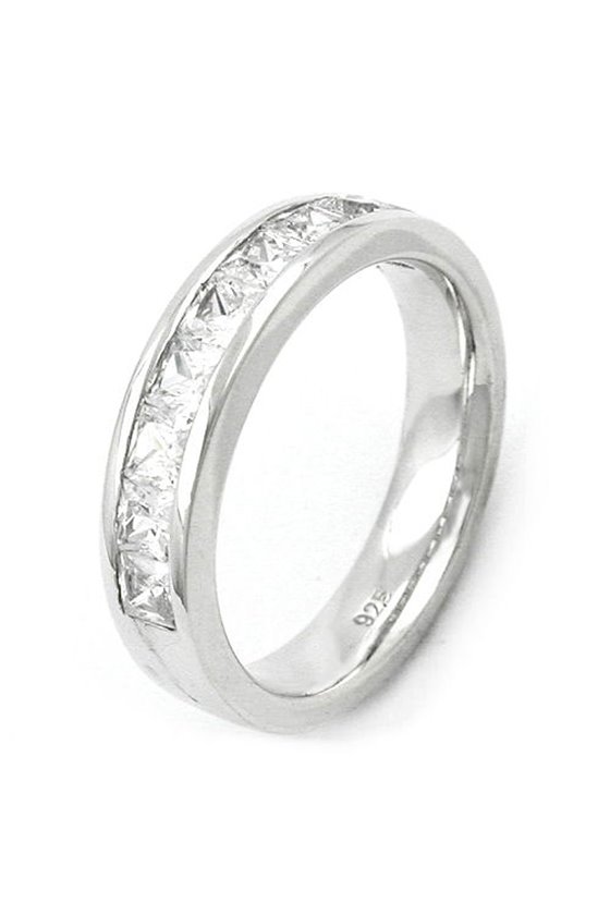RING 9X ZIRCONIA CRYSTALS SILVER 925