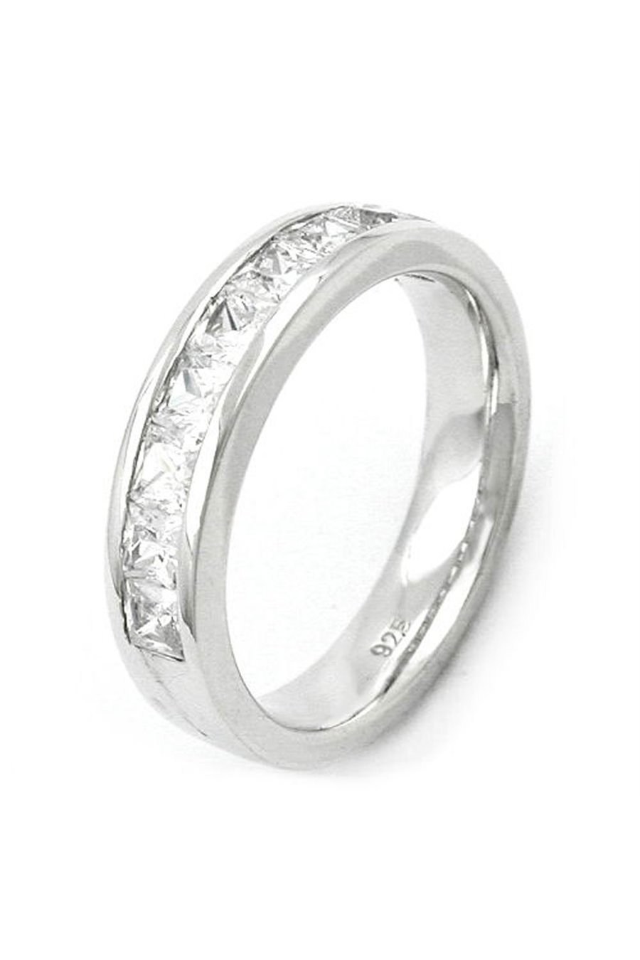 RING 9X ZIRCONIA CRYSTALS SILVER 925