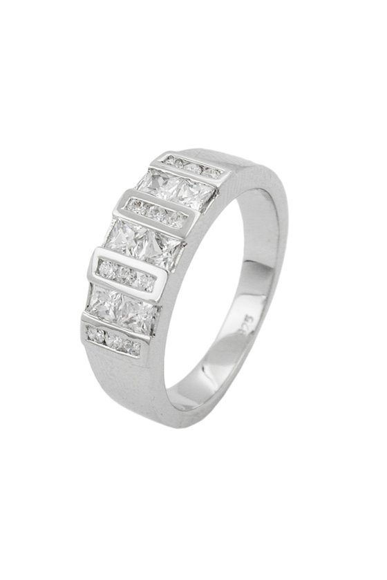 RING BARS ZIRCONIAS SILVER 925