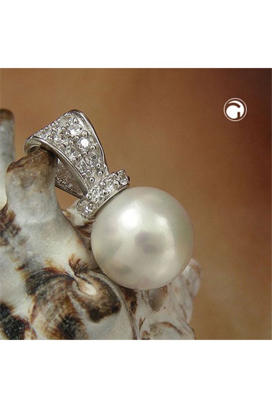 PENDANT PEARL WITH ZIRCONIA SILVER 925