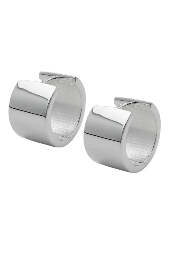 HOOP EARRINGS 15X10MM SILVER 925