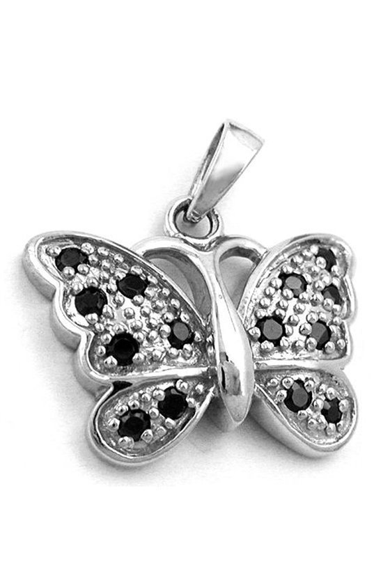 PENDANT BUTTERFLY ZIRCONIA SILVER 925
