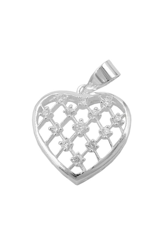 PENDANT HEART CRYSTAL ELEMENTS SILVER 925
