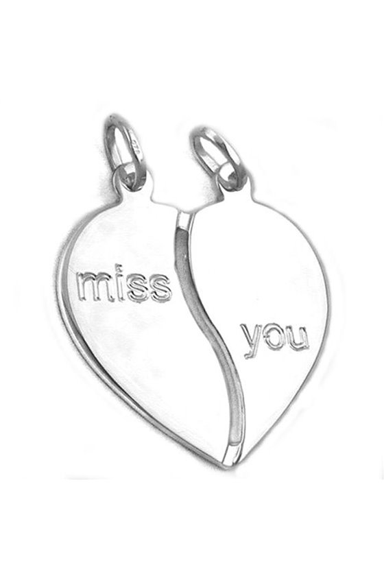 FRIENDSHIP PENDANTS 2 HEARTS SILVER 925