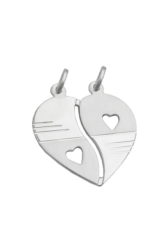 FRIENDSHIP PENDANTS 2 HEARTS SILVER 925
