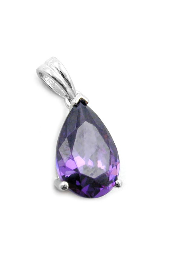 PENDANT AMETHYST ZIRCONIA SILVER 925