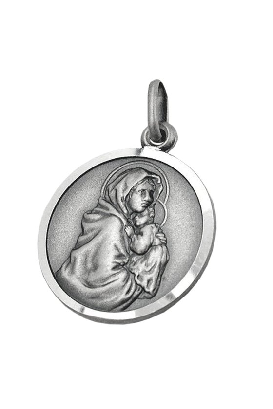 PENDANT MEDAL MOTHER MARY SILVER 925