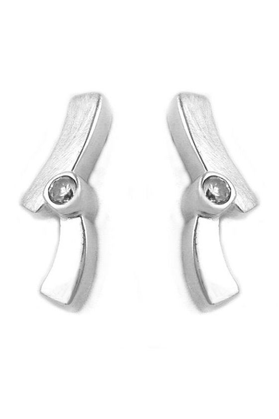STUD EARRINGS FANTASY ZIRCONIA SILVER 925