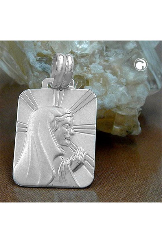 RELIGIOUS MEDAL MOTHER MARY SILVER 925