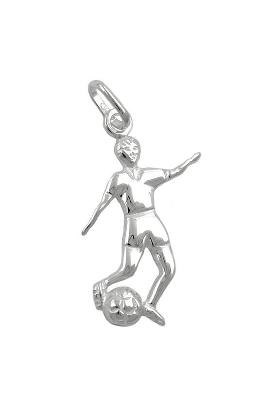 PENDANT FOOTBALL PLAYER SILVER 925