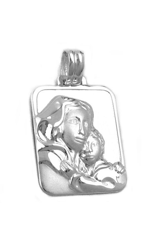 RELIGIOUS MEDAL MOTHER MARY SILVER 925