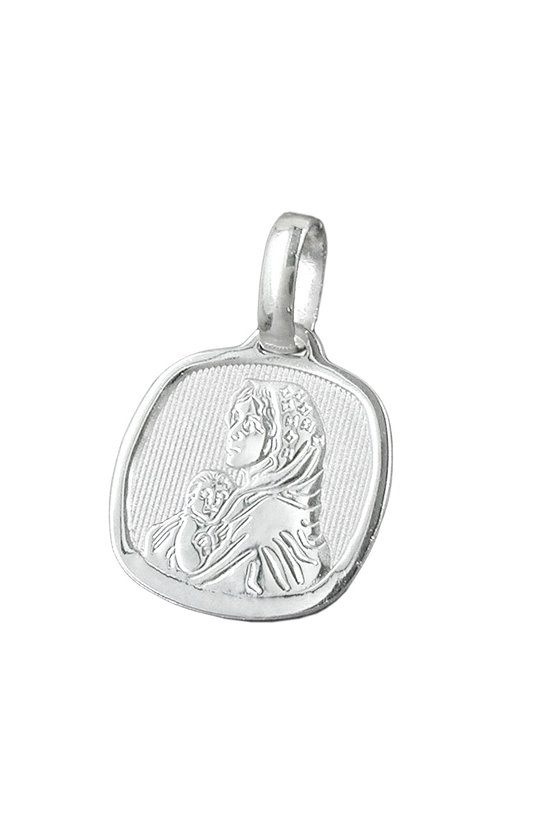 RELIGIOUS MEDAL MOTHER MARY SILVER 925