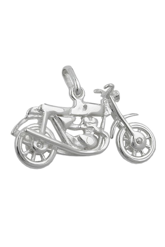 PENDANT OLD MOTORCYCLE SILVER 925