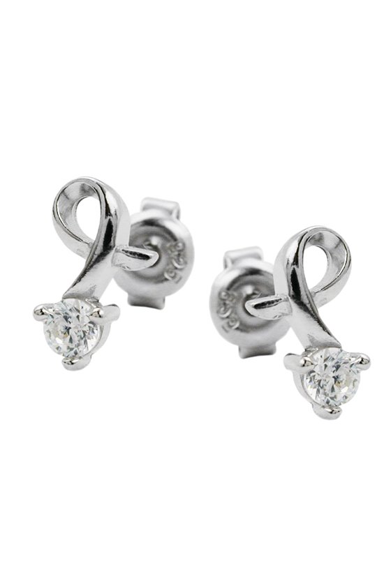 STUD EARRINGS ZIRCONIA SILVER 925