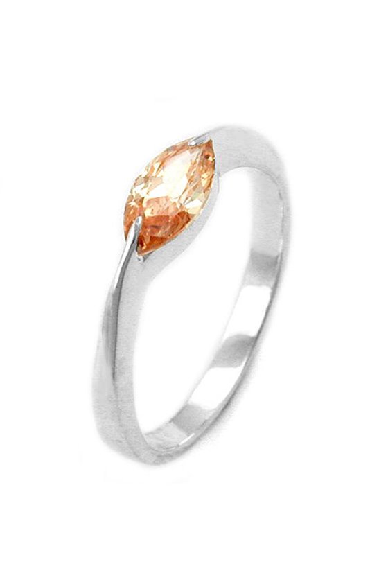 RING ZIRCONIA CHAMPAGNE SILVER 925