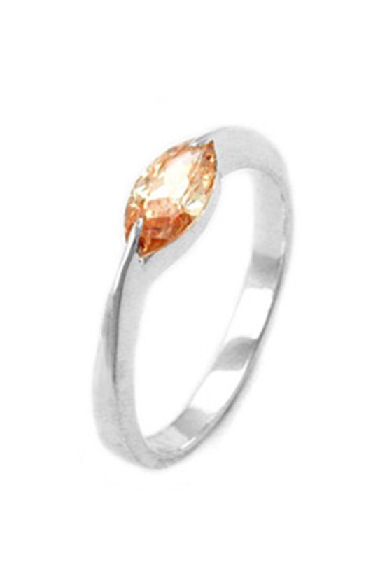 RING ZIRCONIA CHAMPAGNE SILVER 925